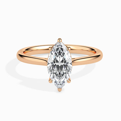 1 CT Marquise Solitaire CVD F/VS Diamond Engagement Ring 8