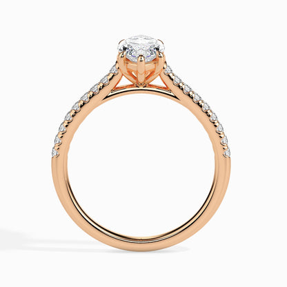 1.0 CT Marquise Solitaire CVD F/VS Diamond Engagement Ring 11