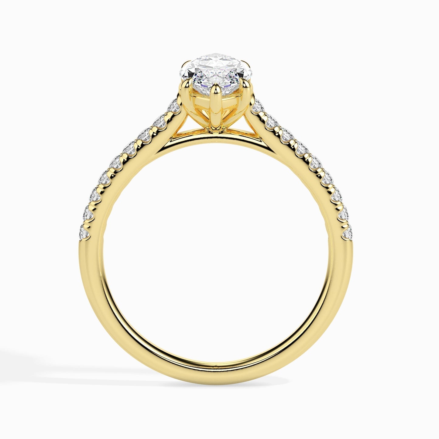 1.0 CT Marquise Solitaire CVD F/VS Diamond Engagement Ring 7