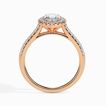 1 CT Marquise Halo CVD F/VS Diamond Engagement Ring 11
