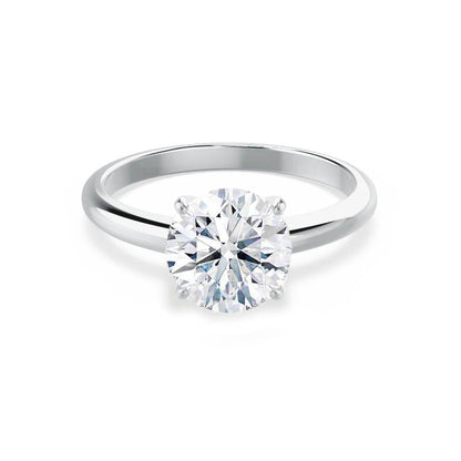 1.20 CT Round Shaped Moissanite Solitaire Style Engagement Ring 4