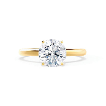 1.20 CT Round Shaped Moissanite Solitaire Style Engagement Ring 2