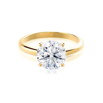 1.20 CT Round Shaped Moissanite Solitaire Style Engagement Ring 3