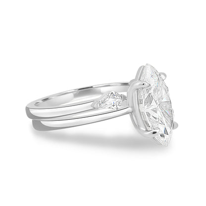 1.50 CT Marquise Solitaire CVD F/VS1 Diamond Engagement Ring 6