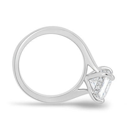 1.50 CT Princess Hidden Halo CVD D/VS2 Diamond Engagement Ring 4