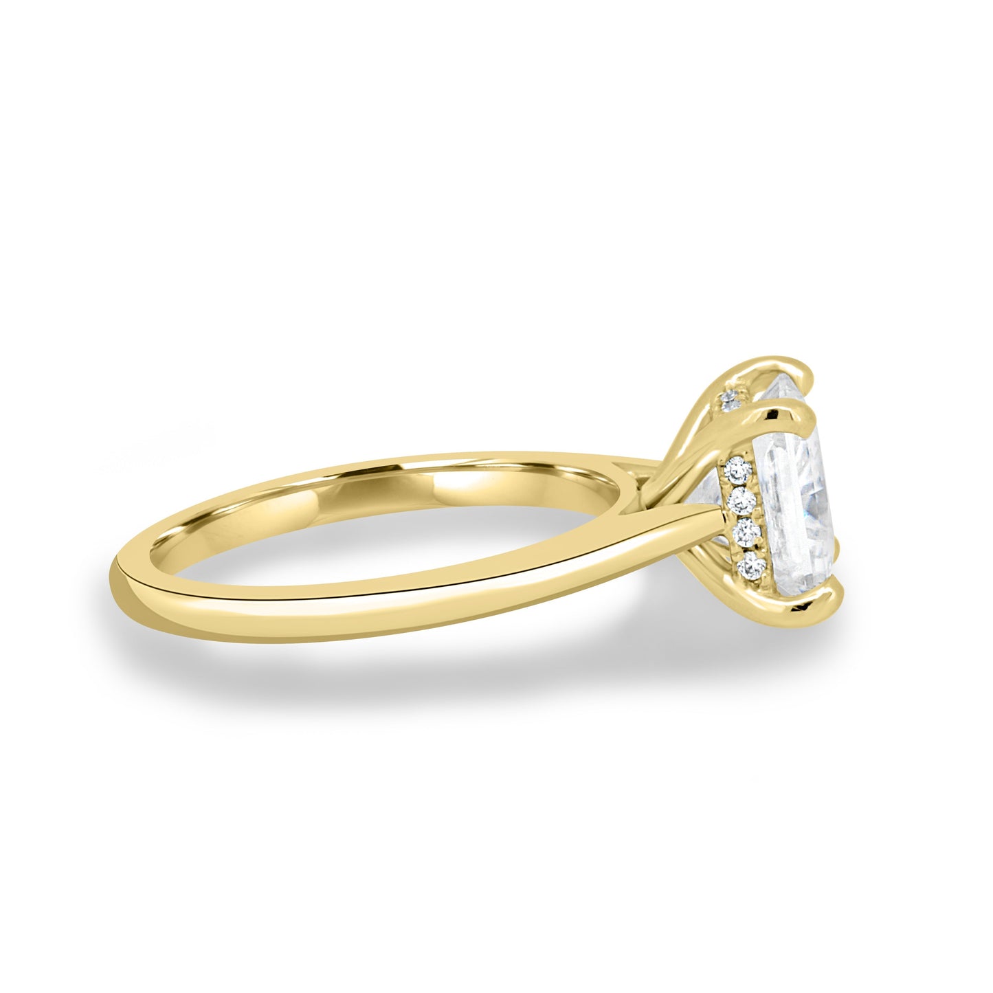 1.50 CT Princess Hidden Halo CVD D/VS2 Diamond Engagement Ring 7