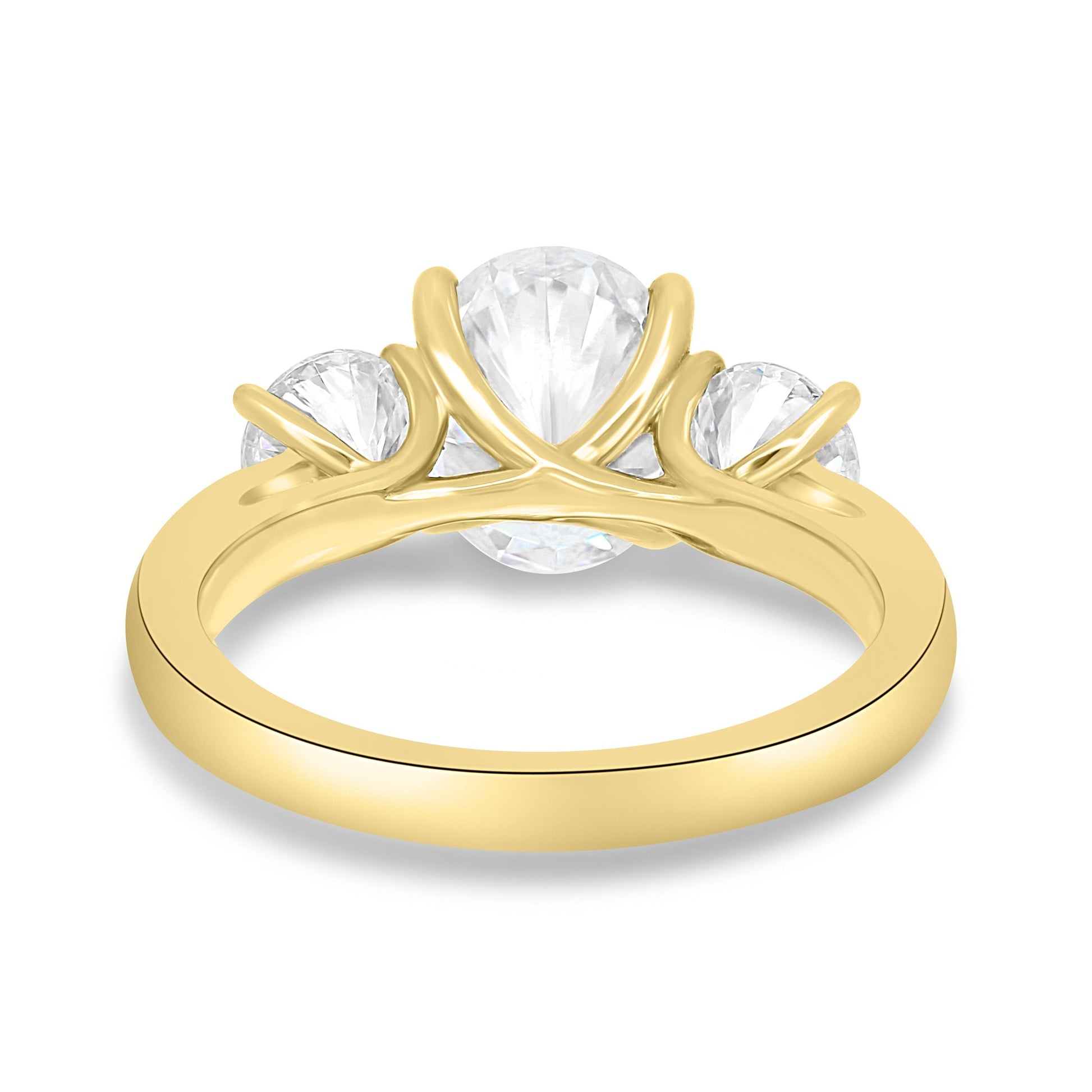 1.68 CT Oval Three Stone CVD F/VS2 Diamond Engagement Ring 11