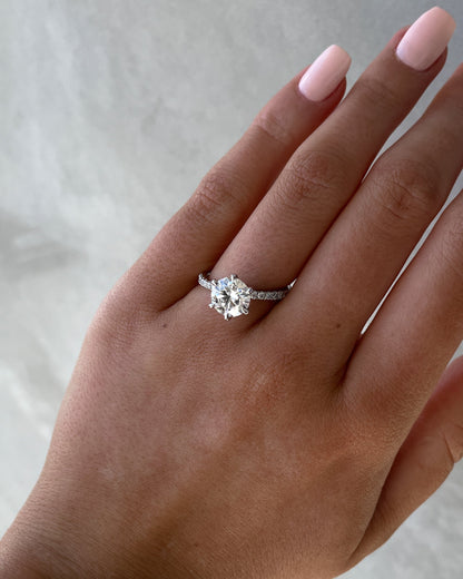 1.80 CT Round Solitaire CVD D/VS1 Diamond Engagement Ring 2