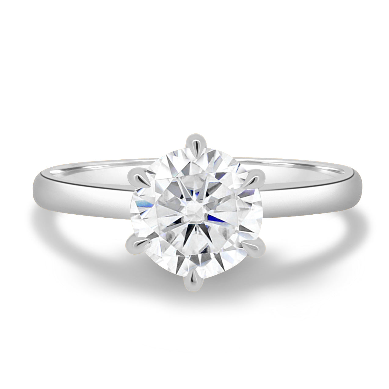 1.83 CT Round Solitaire CVD G/VS2 Diamond Engagement Ring 1