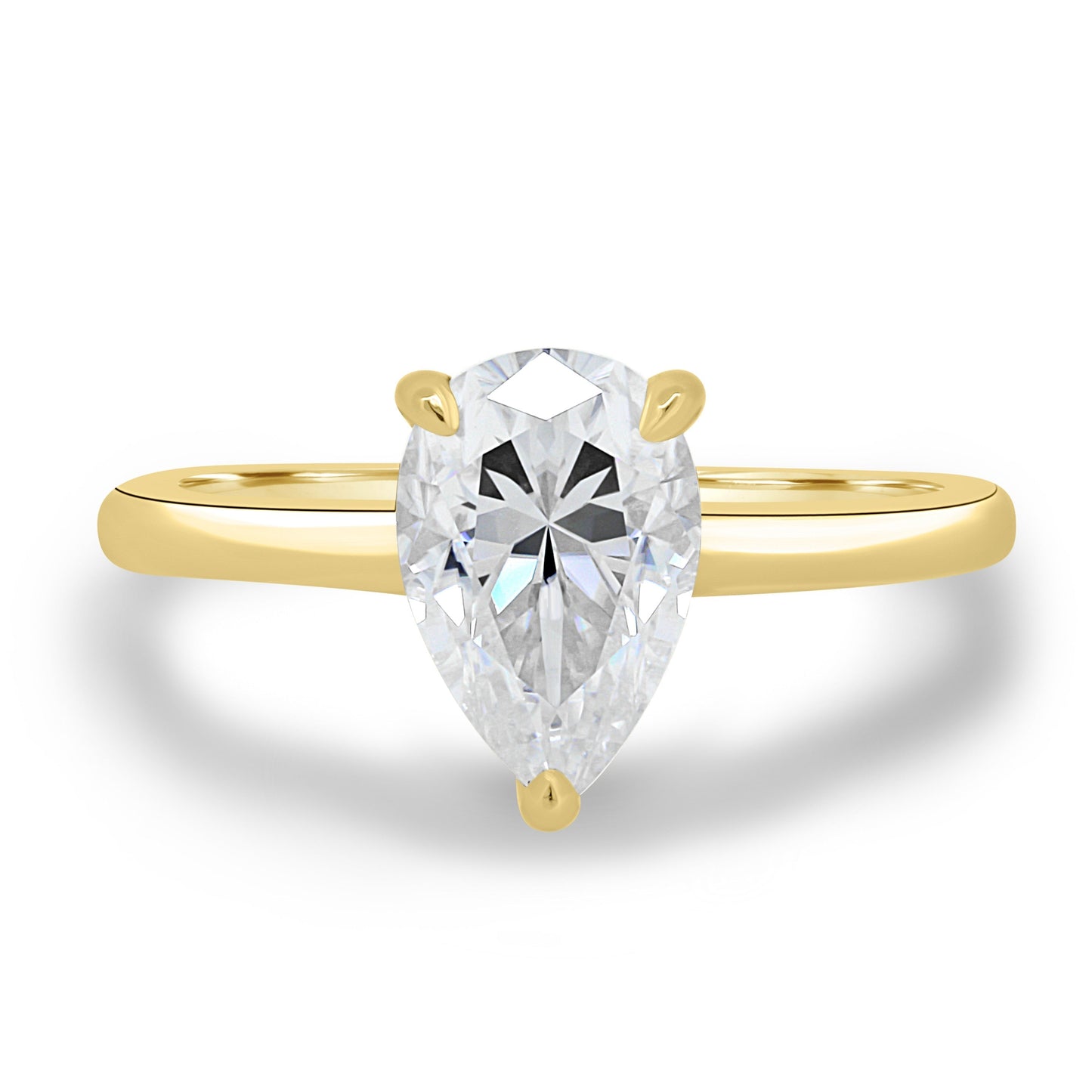 1.80 CT Pear Solitaire CVD E/VS1 Diamond Engagement Ring 6
