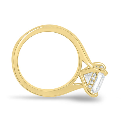 1.50 CT Princess Hidden Halo CVD D/VS2 Diamond Engagement Ring 8