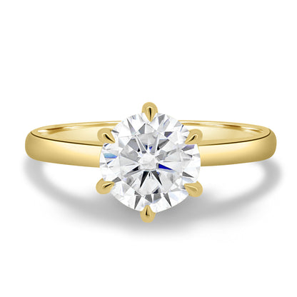 1.83 CT Round Solitaire CVD G/VS2 Diamond Engagement Ring 6