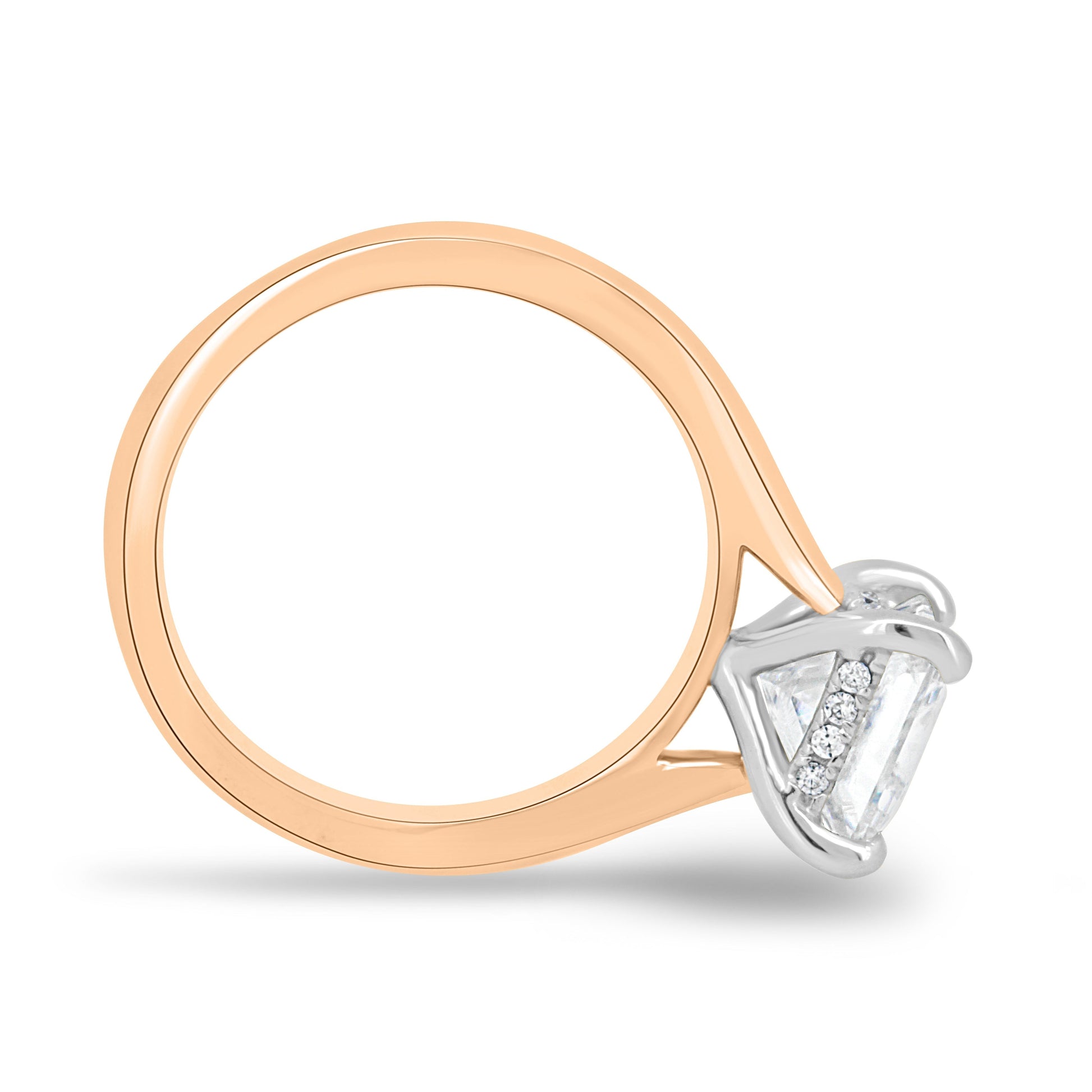 1.50 CT Princess Hidden Halo CVD D/VS2 Diamond Engagement Ring 12