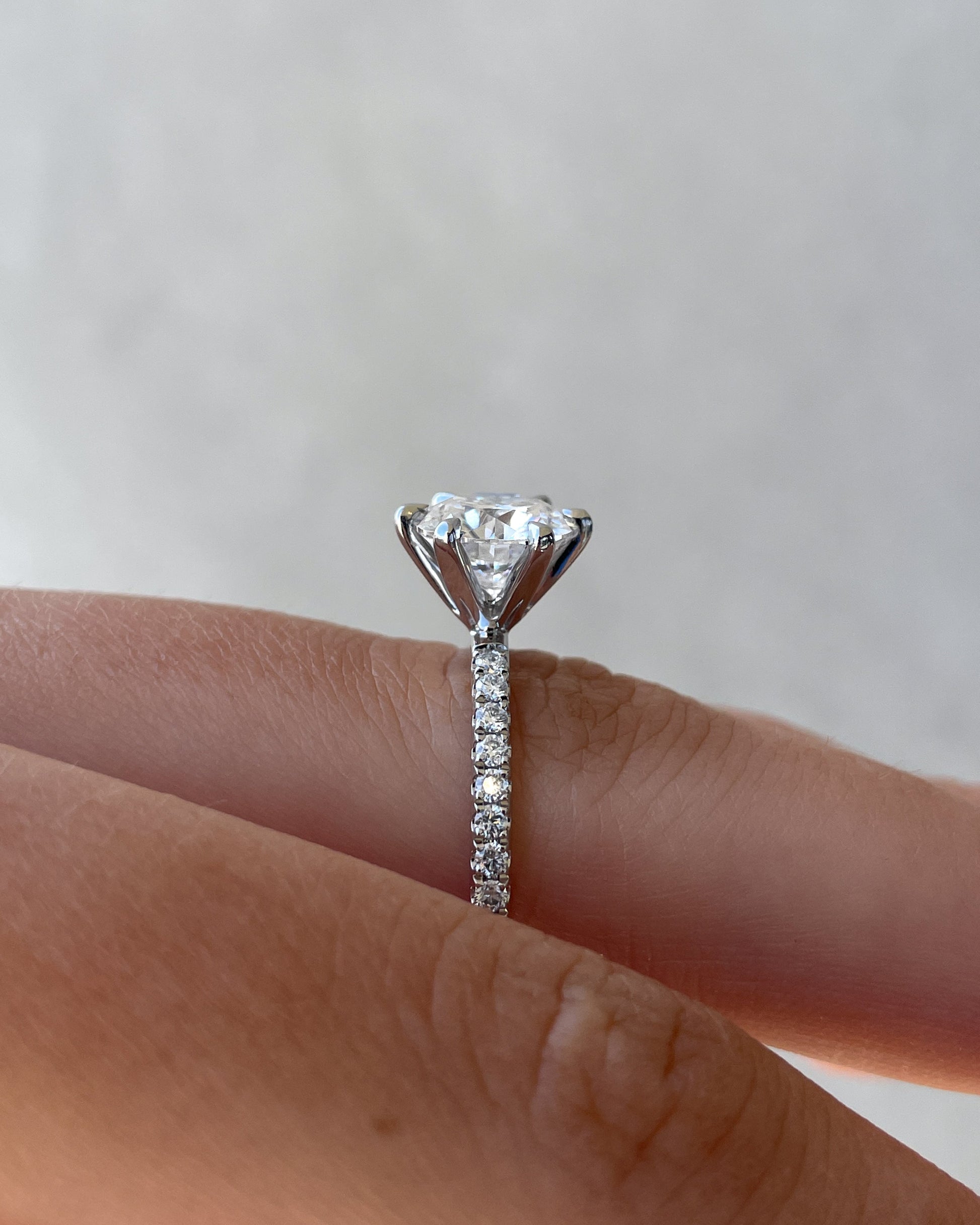 1.80 CT Round Solitaire CVD D/VS1 Diamond Engagement Ring 16