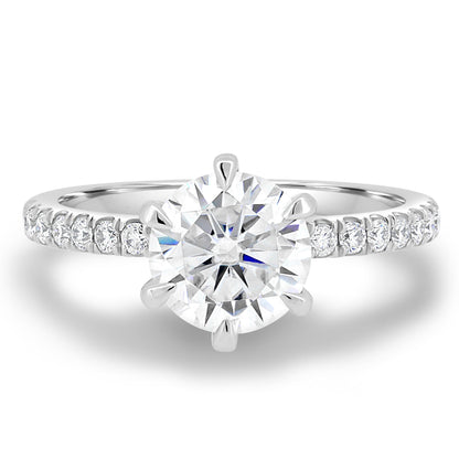 1.80 CT Round Solitaire CVD D/VS1 Diamond Engagement Ring 1