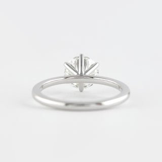 1.0 CT Round Solitaire Style Moissanite Engagement Ring 2