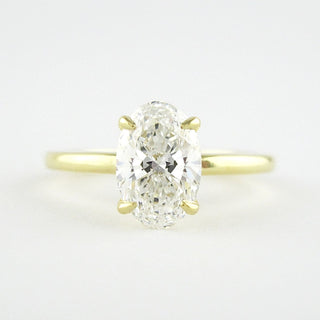 1.33 CT Oval Solitaire Style Moissanite Engagement Ring 1