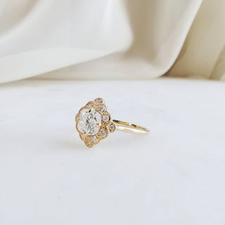 1.0 CT Cushion Shaped Moissanite Art Deco Engagement Ring 5