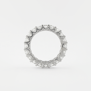 2.2 CT Round Cut Shared Prongs Setting Moissanite Wedding Band 3