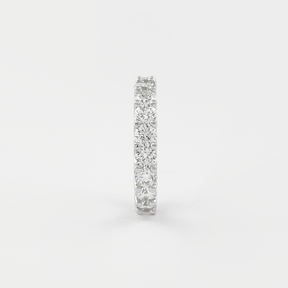 2.2 CT Round Cut Shared Prongs Setting Moissanite Wedding Band 6