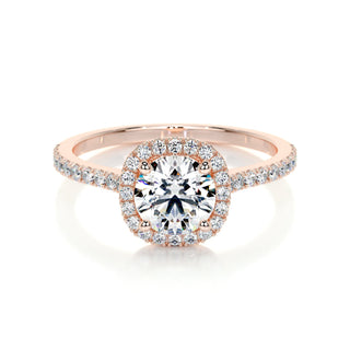 1.0 CT Round Halo CVD E/VS2 Diamond Engagement Ring 9