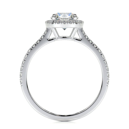 1.0 CT Round Halo CVD E/VS2 Diamond Engagement Ring 4