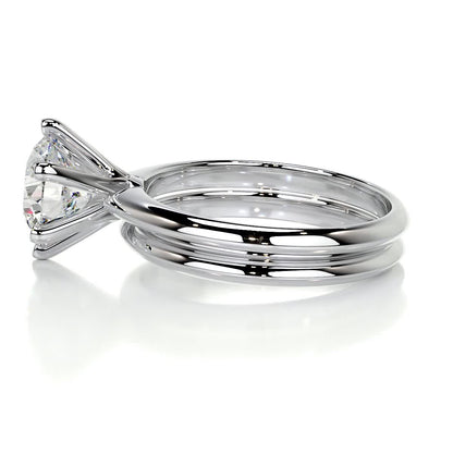 1.0 CT Round Solitaire CVD F/VS Diamond Bridal Ring Set 4