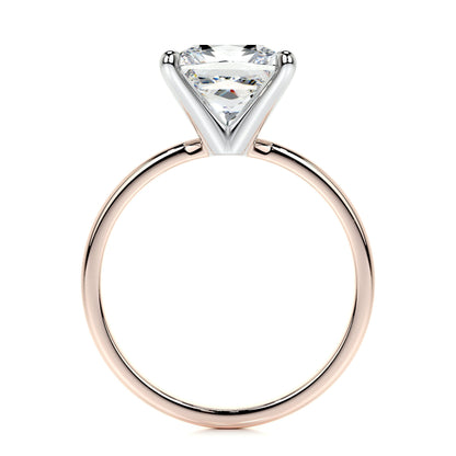 3.0 CT Princess Solitaire CVD F/VS2 Diamond Engagement Ring 32