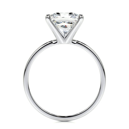 3.0 CT Princess Solitaire CVD F/VS2 Diamond Engagement Ring 4