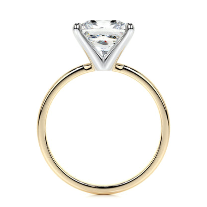 3.0 CT Princess Solitaire CVD F/VS2 Diamond Engagement Ring 8
