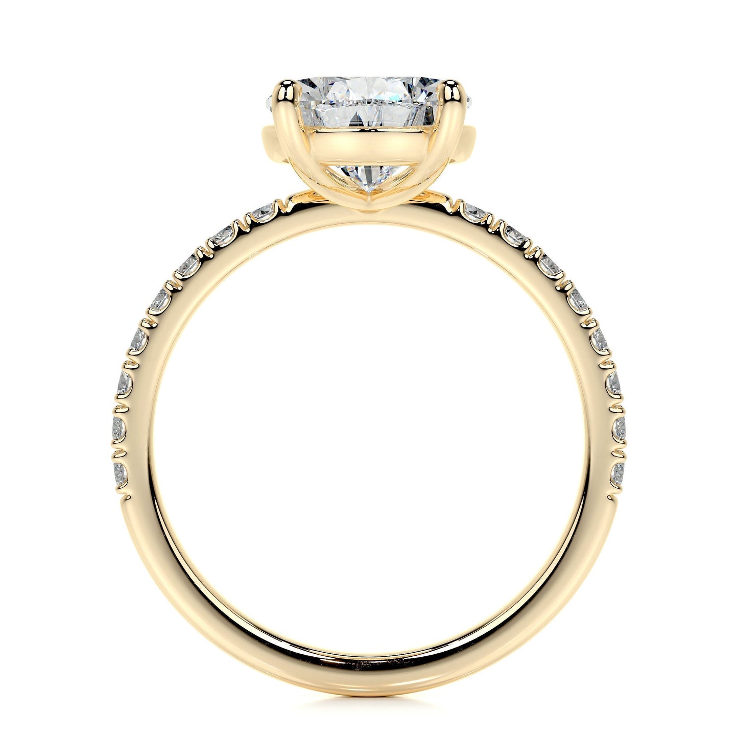 5.0 CT Pear Solitaire CVD F/VS2 Diamond Engagement Ring 12