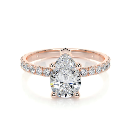 1.50 CT Pear Solitaire CVD E/VS2 Diamond Engagement Ring 13
