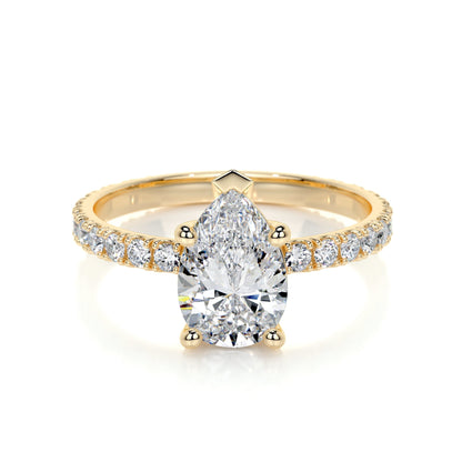 1.50 CT Pear Solitaire CVD G/VS2 Diamond Engagement Ring 8