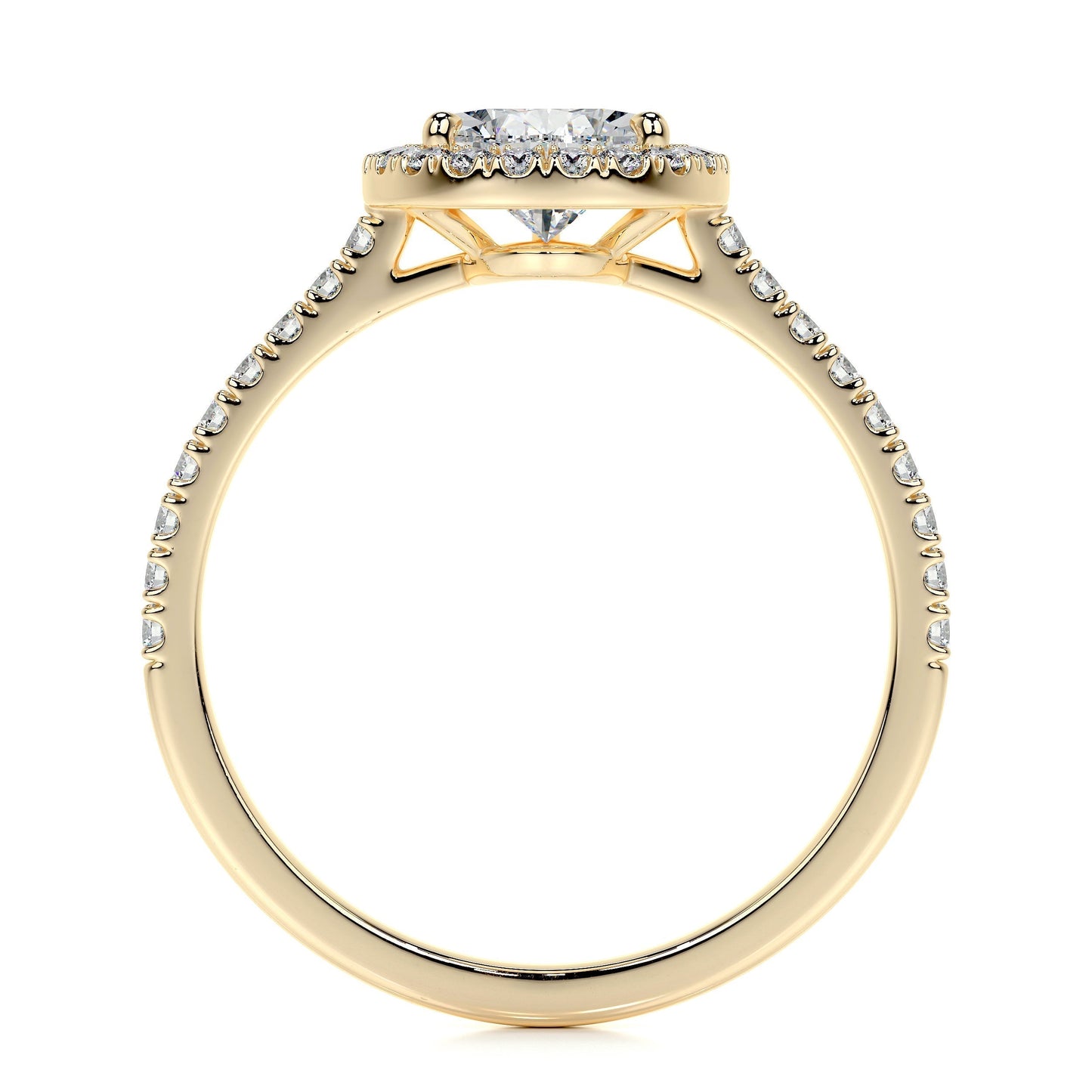 1.50 CT Pear Halo CVD F/VS2 Diamond Engagement Ring 12