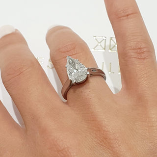 2.0 CT Round Solitaire CVD E/VS2 Diamond Engagement Ring 39