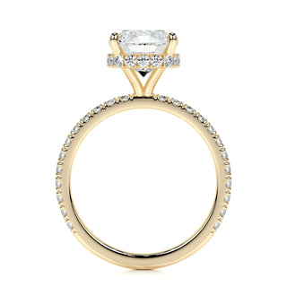 2.0 CT Cushion Hidden Halo CVD E/VS1 Diamond Engagement Ring 10