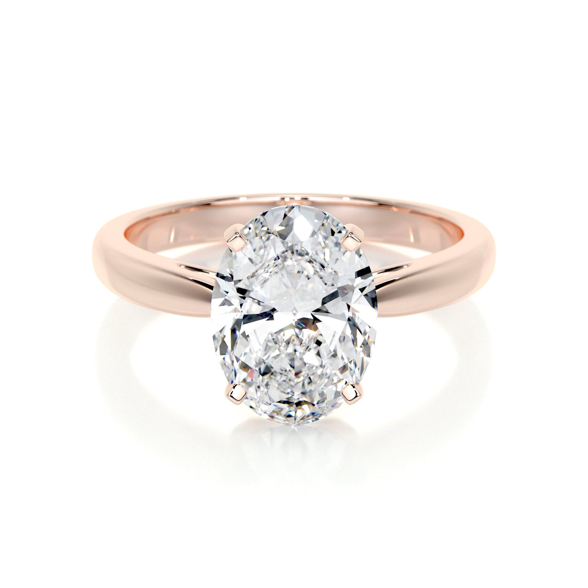 2.0 CT Oval Solitaire CVD G/VS2 Diamond Engagement Ring 11