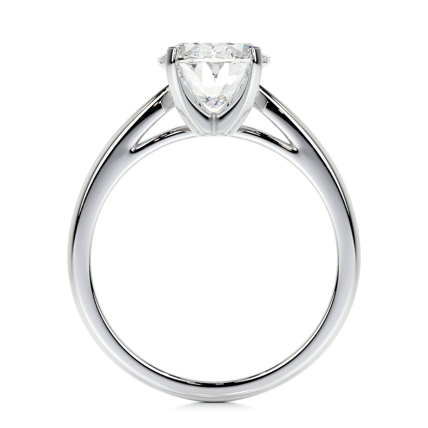 2.0 CT Oval Solitaire CVD G/VS2 Diamond Engagement Ring 5