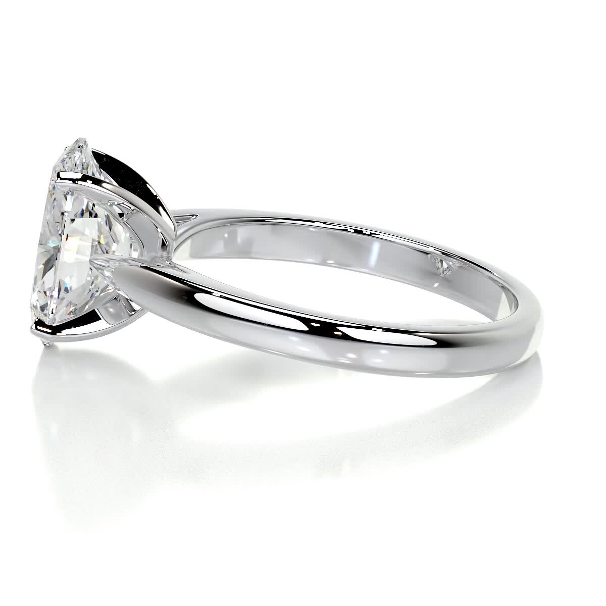 2.0 CT Oval Solitaire CVD G/VS2 Diamond Engagement Ring 4