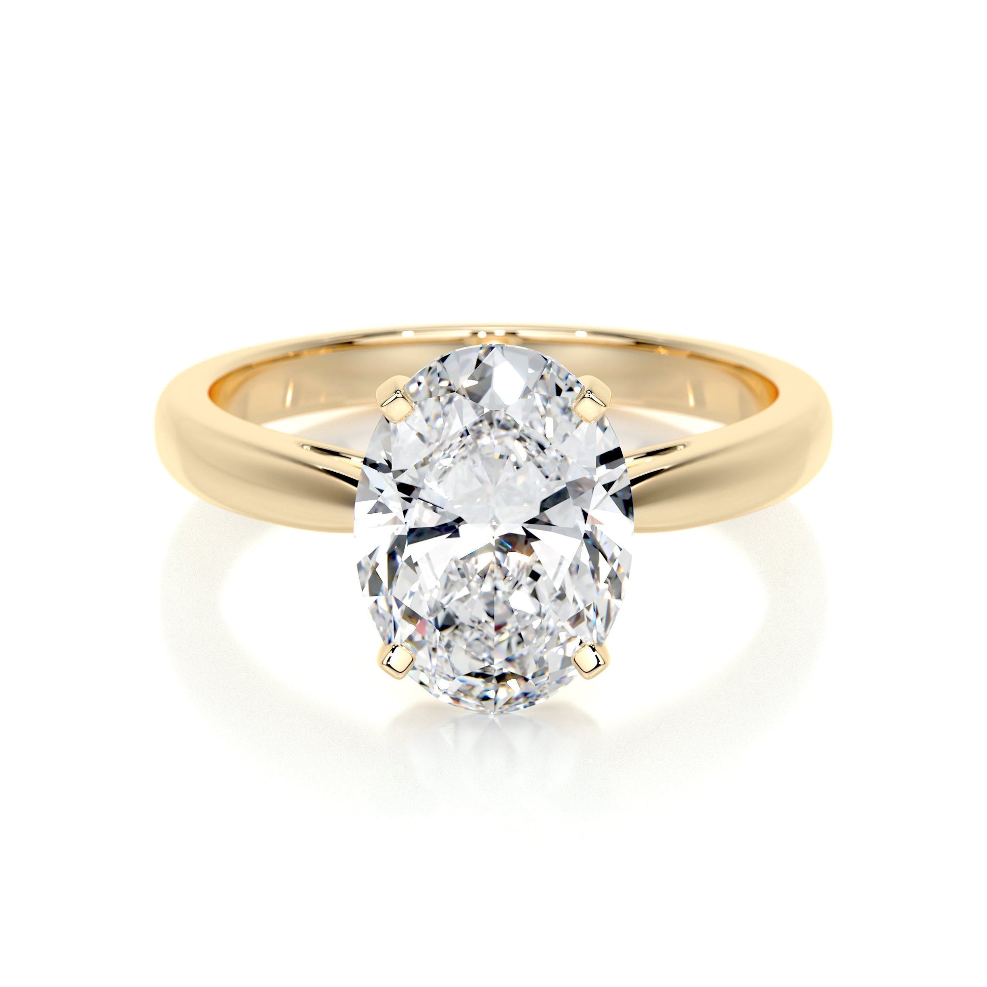 2.0 CT Oval Solitaire CVD G/VS2 Diamond Engagement Ring 7