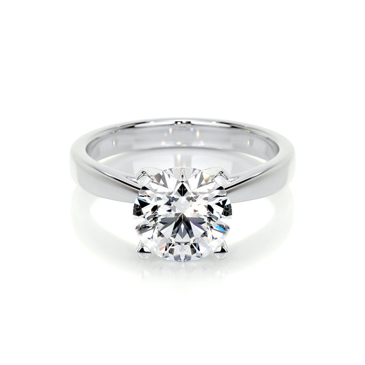 2.0 CT Round Solitaire CVD H/VS2 Diamond Engagement Ring 1