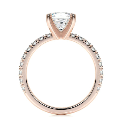 1.0 CT Princess Solitaire CVD D/VS1 Diamond Engagement Ring 15