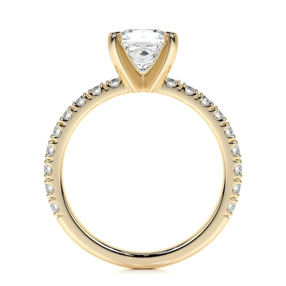 1.0 CT Princess Solitaire CVD D/VS1 Diamond Engagement Ring 11