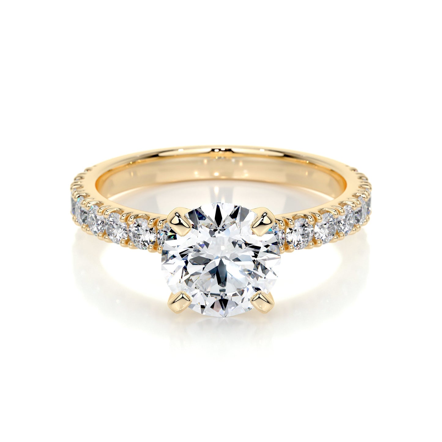 1.50 CT Round Solitaire CVD F/VS1 Diamond Engagement Ring 8