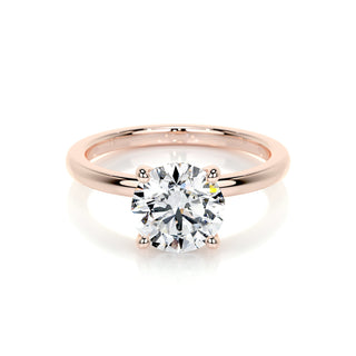 2.0 CT Round Hidden Halo CVD D/VS1 Diamond Engagement Ring 11