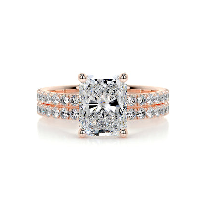 1.50 CT Radiant Solitaire CVD F/VS Diamond Bridal Ring Set 13