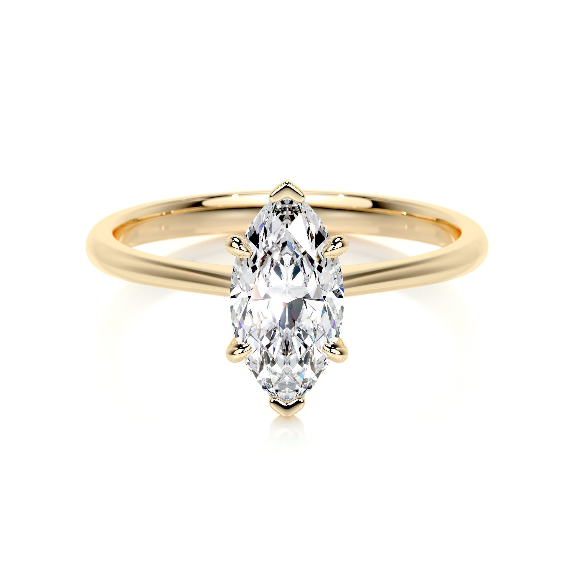 1.0 CT Marquise Solitaire CVD F/VS2 Diamond Engagement Ring 24