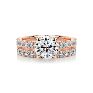 1.50 CT Round Solitaire CVD F/VS Diamond Bridal Ring Set 13