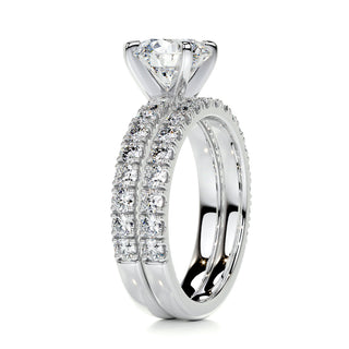 1.50 CT Round Solitaire CVD F/VS Diamond Bridal Ring Set 7