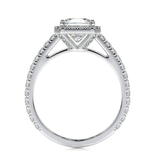 1.20 CT Princess Halo CVD E/VS2 Diamond Engagement Ring 7